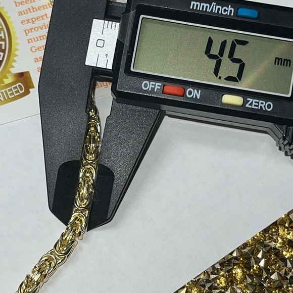 Mens solid Byzantine chain is back! Not hollow! Beautiful luxury chain for men - Picture 4 of 7